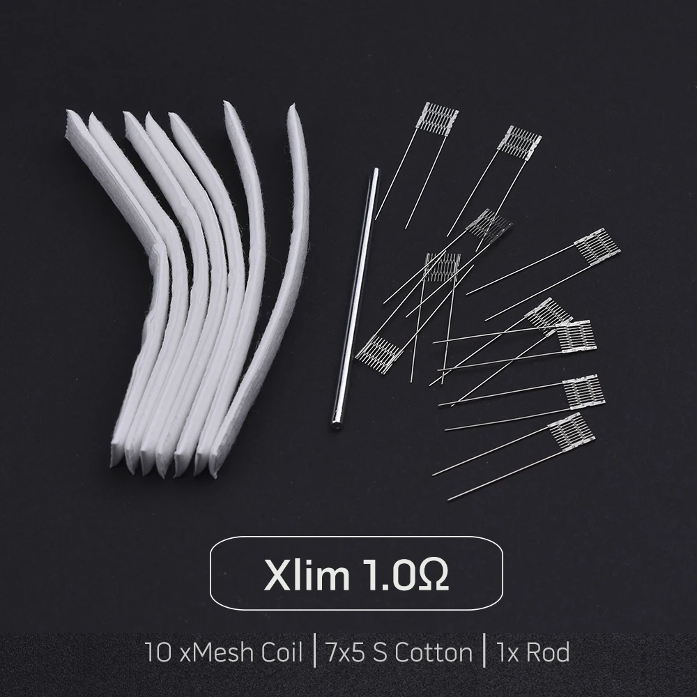 Rebuild Kit for GTX 0.8 OXVA Xlim V2 1.0 0.6 Mesh Resistance Wire 0.6-1.0ohm Coil Head DIY Repair Replacement Tool Set