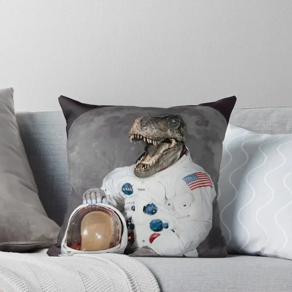 

Dinosaur T-Rex Astronaut Throw Pillow Pillowcases Bed Cushions pillows decor home luxury home accessories pillow