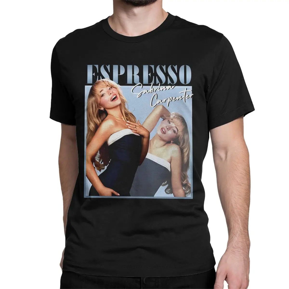 Sabrina Carpenter Espresso T-Shirts Men Humorous Cotton Tees O Neck Short Sleeve T Shirts Unique Tops