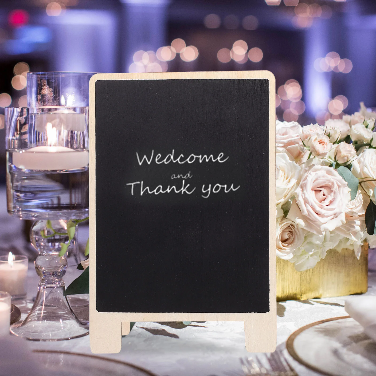 3 Pcs Message Board Wooden Memo Boards Writing Borads Labels Dessert Table Display Cypress