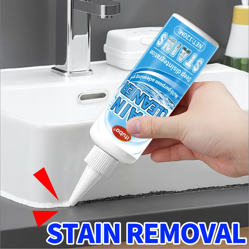 Multi-Purpose Mildew Stain Cleaning Gel, Deep Penetrating Mold Remover For Washing Machine Seal Sink Tile Toilet Wall Black Spot