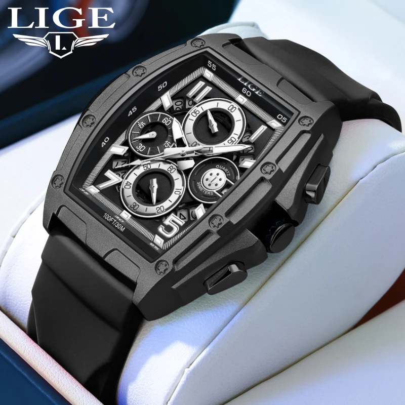 

LIGE Sport Watches For Men Top Brand Luxury Chronograph Mens Watch Military Quartz Date Clock Male Wristwatch Relogios Masculino