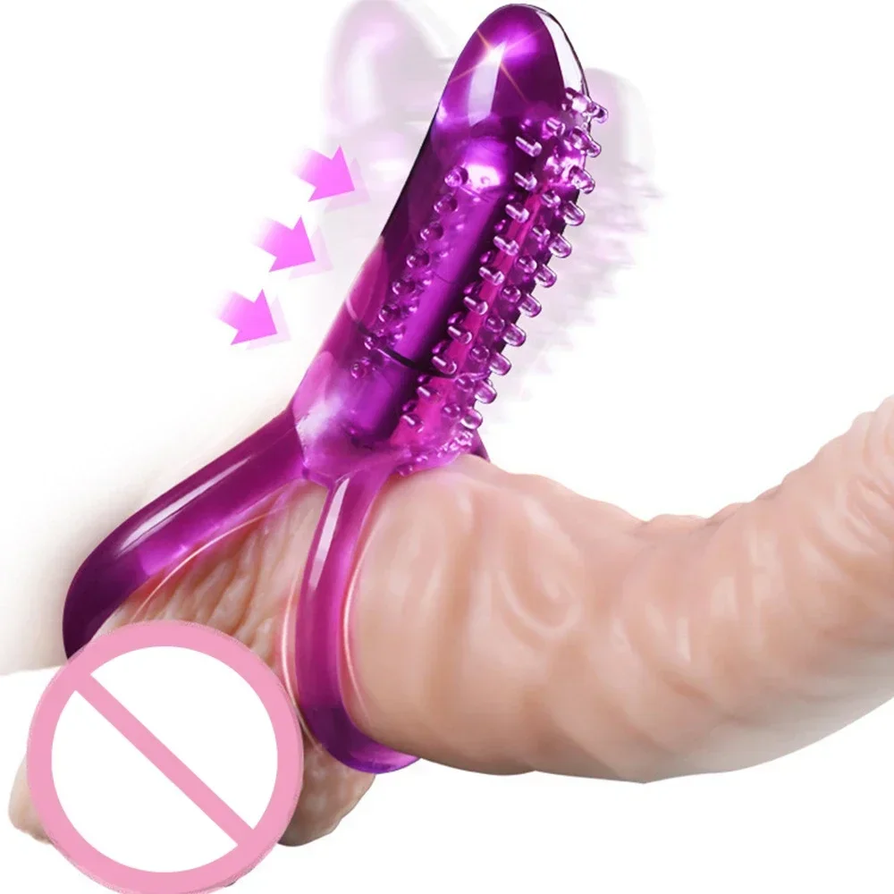 1/10 Frequentie Sekswinkel Penis Speelgoed Clitoris Vibrators Voor Vrouwen Clitoris Stimulator Dubbele Ring Cock Mannelijke Dildo Massage Vibrator