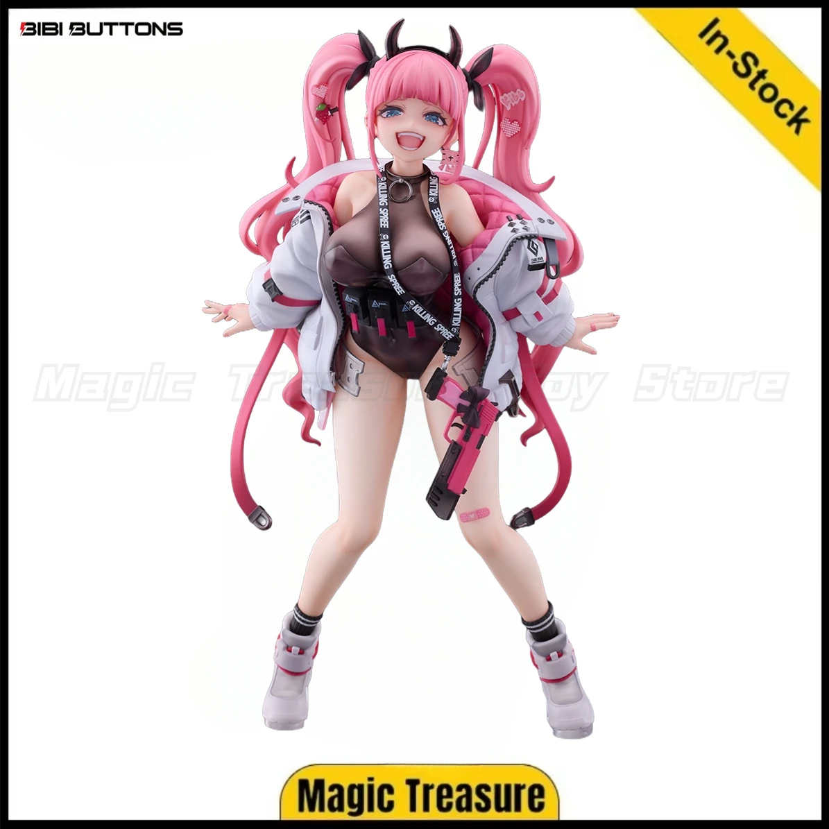 

【In Stock】Original Bibi Buttons Furious Double PonytailARISA 26CM 1/6 Scale Anime Toys Beautiful Model