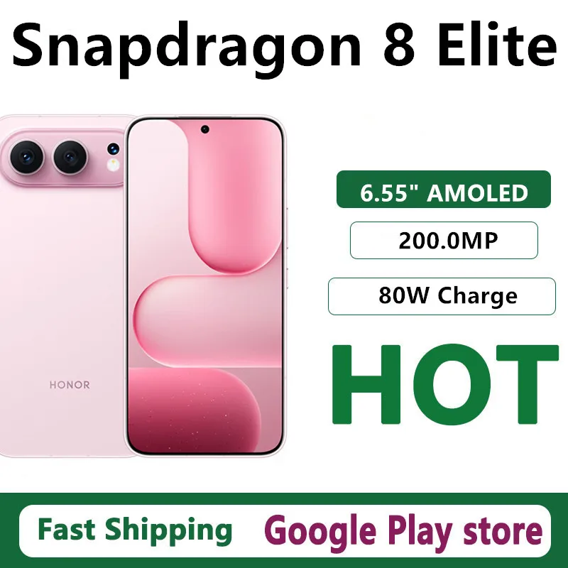 هاتف محمول Honor 500 Pro أصلي IP69 مقاوم للماء بطارية 8000 مللي أمبير في الساعة سنابدراجون 8 Elite 6.55 بوصة AMOLED كاميرا 200.0 ميجابكسل شحن 80 وات #1