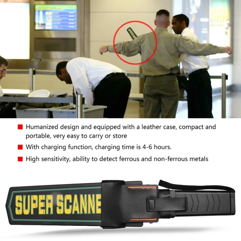 Portable Handheld Metal Detector Wall Scanner Finder PATX/MD3003B1 Standard Single Switch