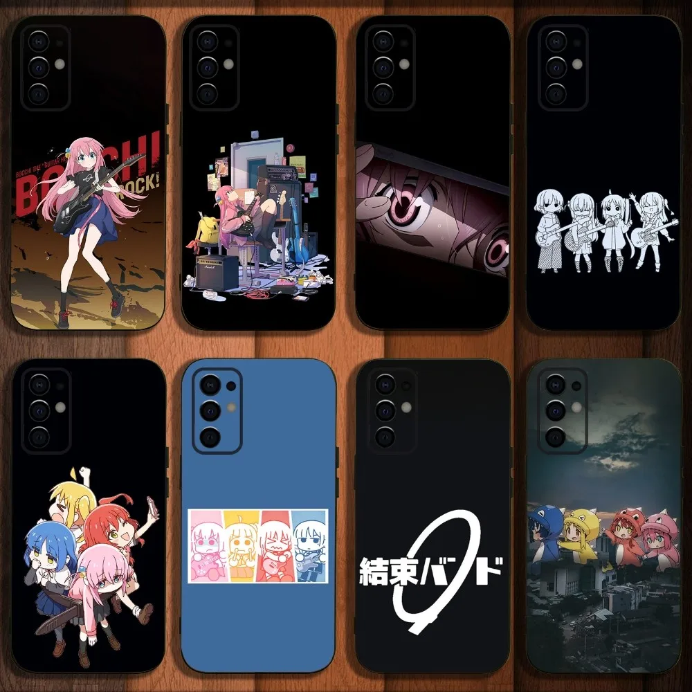 Anime B-Bocchi The R-Rock Phone Case For Samsung S24,S21,S22,S23,S30,Ultra,S20,Plus,Fe,Lite,Note,10,9,5G Black Soft Cover