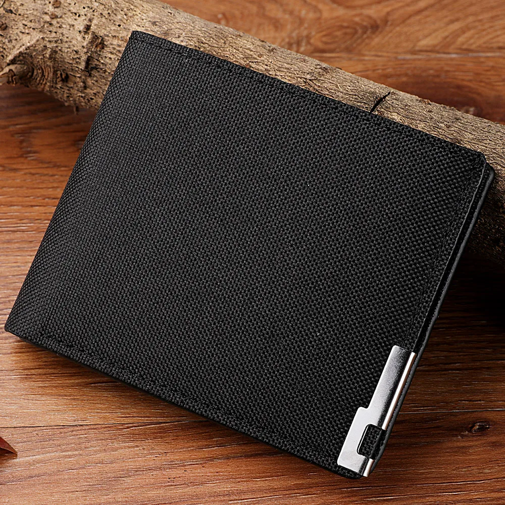 Men's Short PU Leather Wallet Simple Solid Color Fashion Thin Money Credit Card Holder Bag Men's Birthday Gift