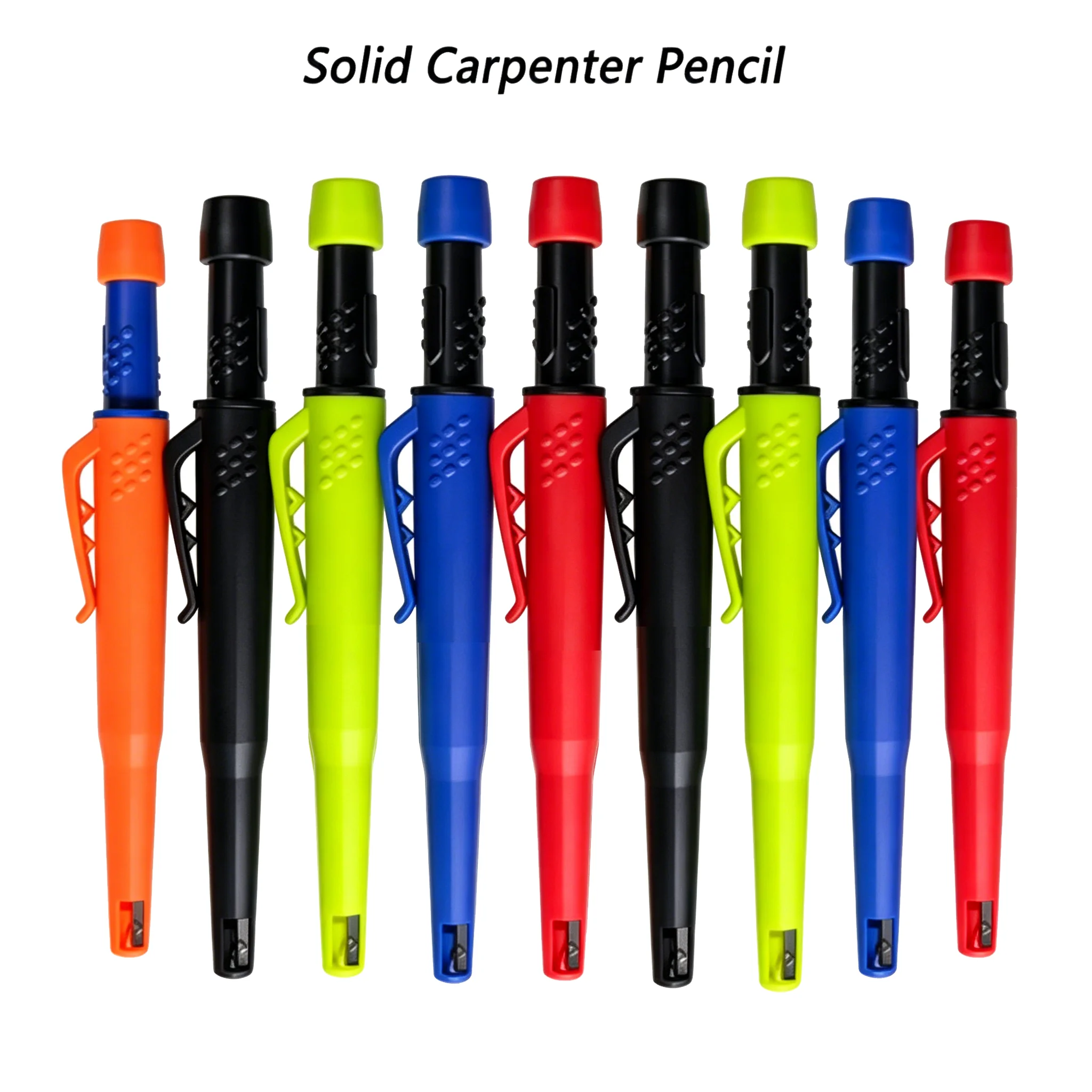 6本入りメカニカルペンシル、木工マーキングペン、28mmロングヘッド大工鉛筆、建築工事に適用可能