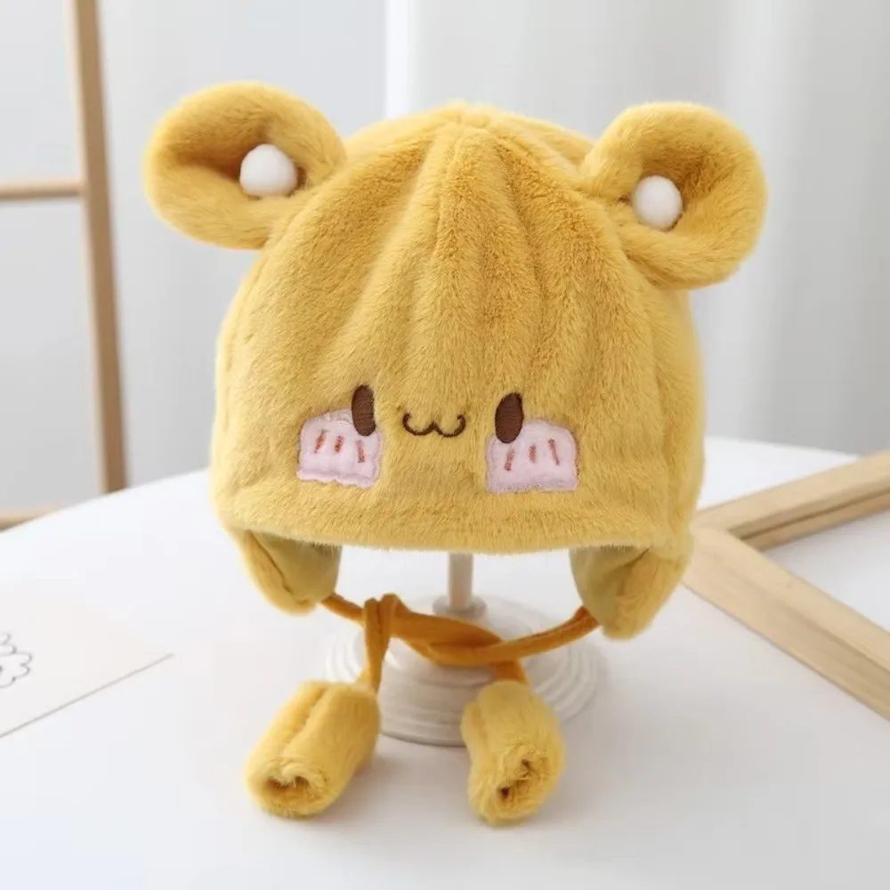 

Модная зимняя шапка, утолщенная ветрозащитная шапка для защиты ушей, холодостойкая теплая шапка-бини для детей