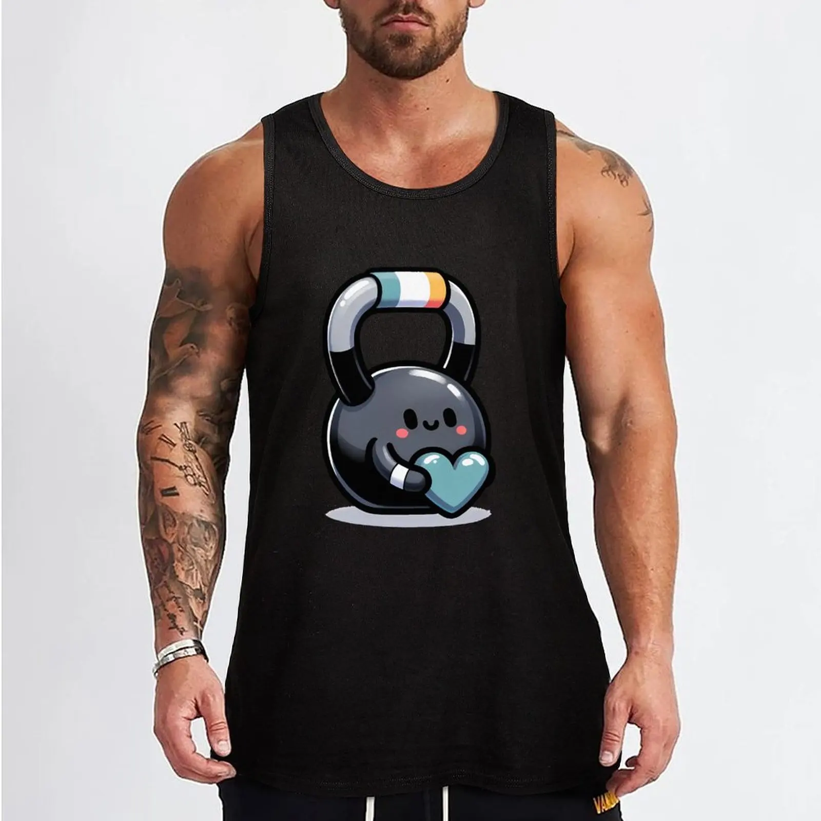 Kettlebell Crush: Love Your Workout! Tank Top Loose Sleeveless Casual Tank Top Lightweight