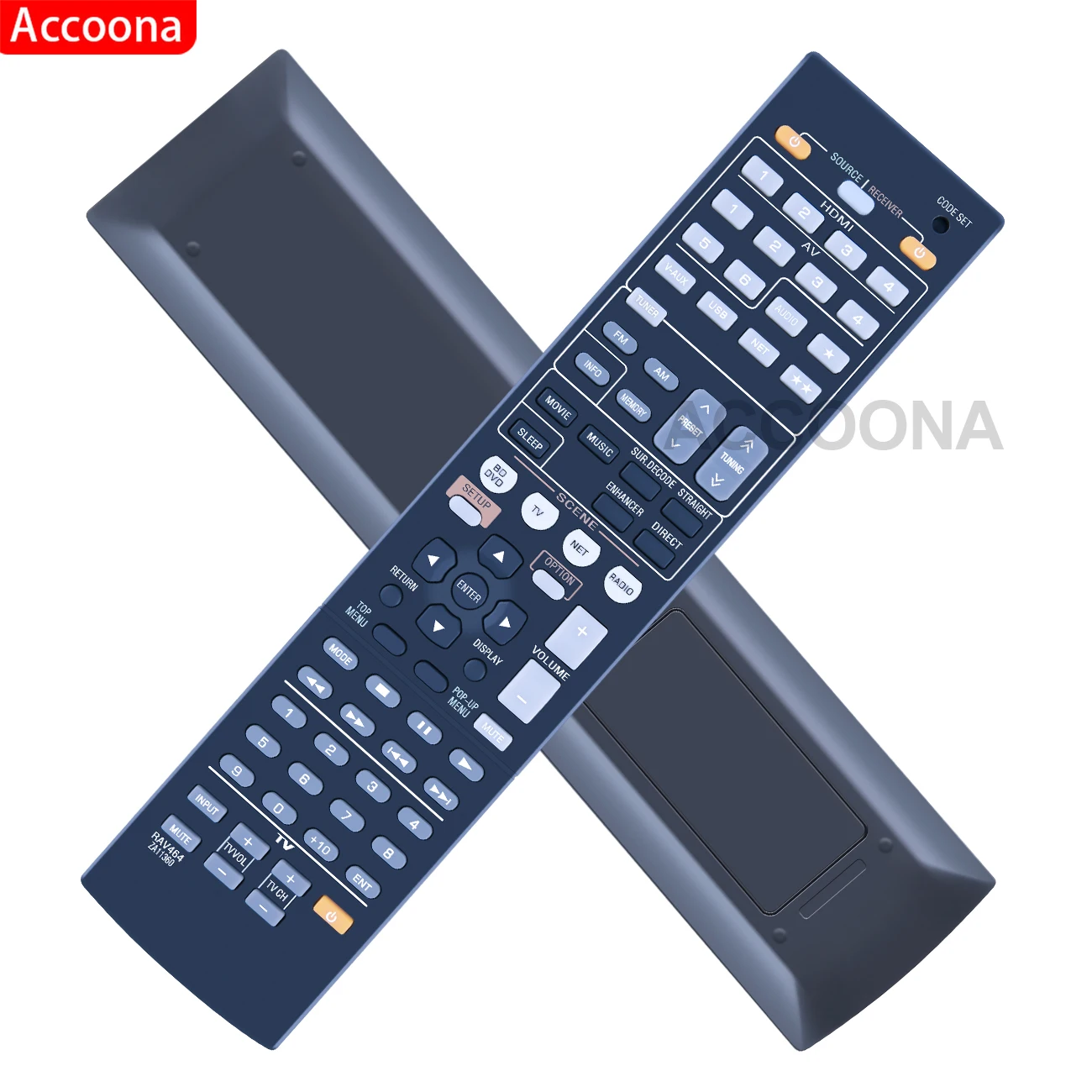 Remote Control For Yamaha Audio Video AV Receiver RAV464 ZA11360 RAV451 WW512300