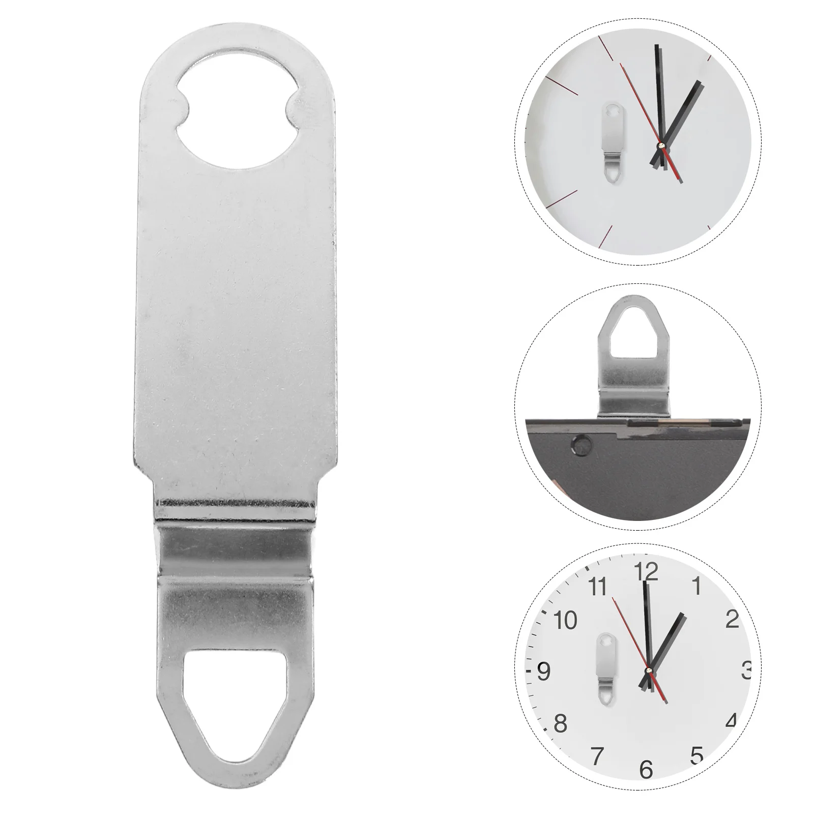 

12Pcs Metal Clock Movement Hooks Universal Durable Anti-Slip Micro Adjustment for DIY Quartz Wall Clock Replacement Repair Parts