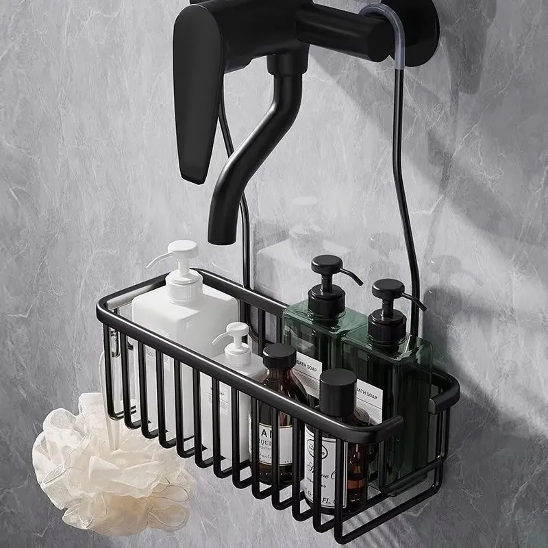 Badezimmer Duschregal Badezimmer Duschgel Hängekorb Lagerregal Duschraum Toilette Wandbehang Abflusskorb