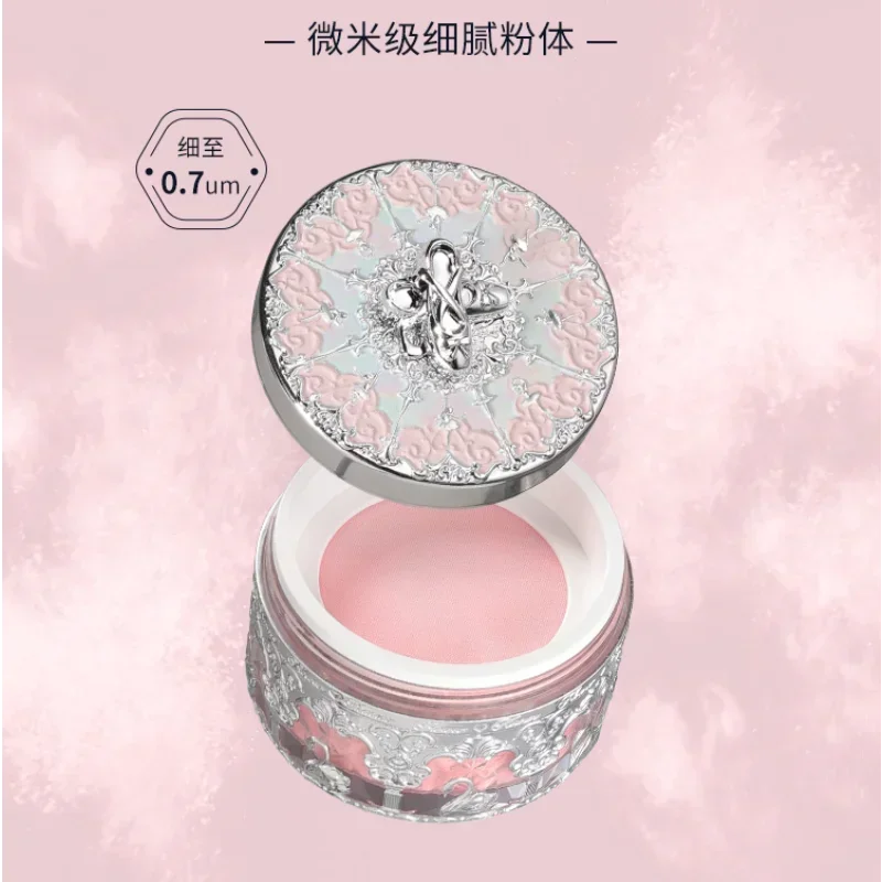 Flower Knows Swan Ballet Loose Powder Oil Control Long-Lasting Matte Waterproof Sweatproof Korea Luxury Facial Makeup Cosmetics