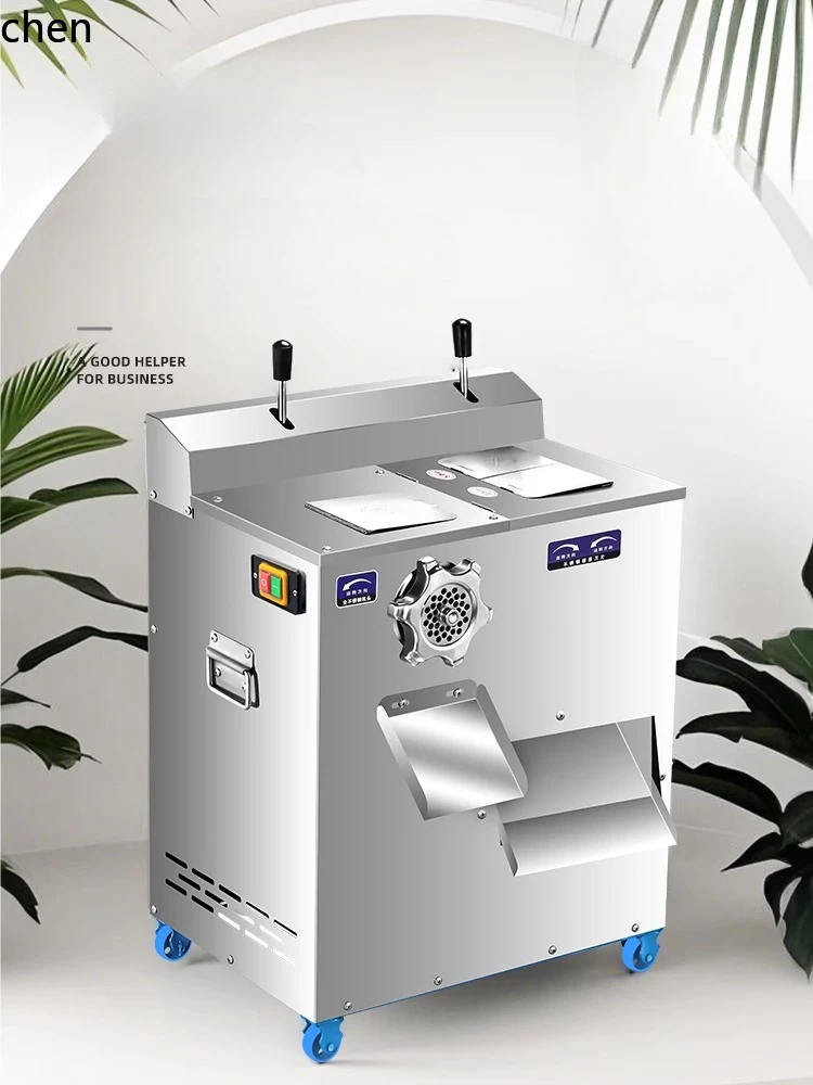 Meat Grinder Commercial High Power Stainless Steel Multifunctional Grinding Enema Meat Cutting Machine Large