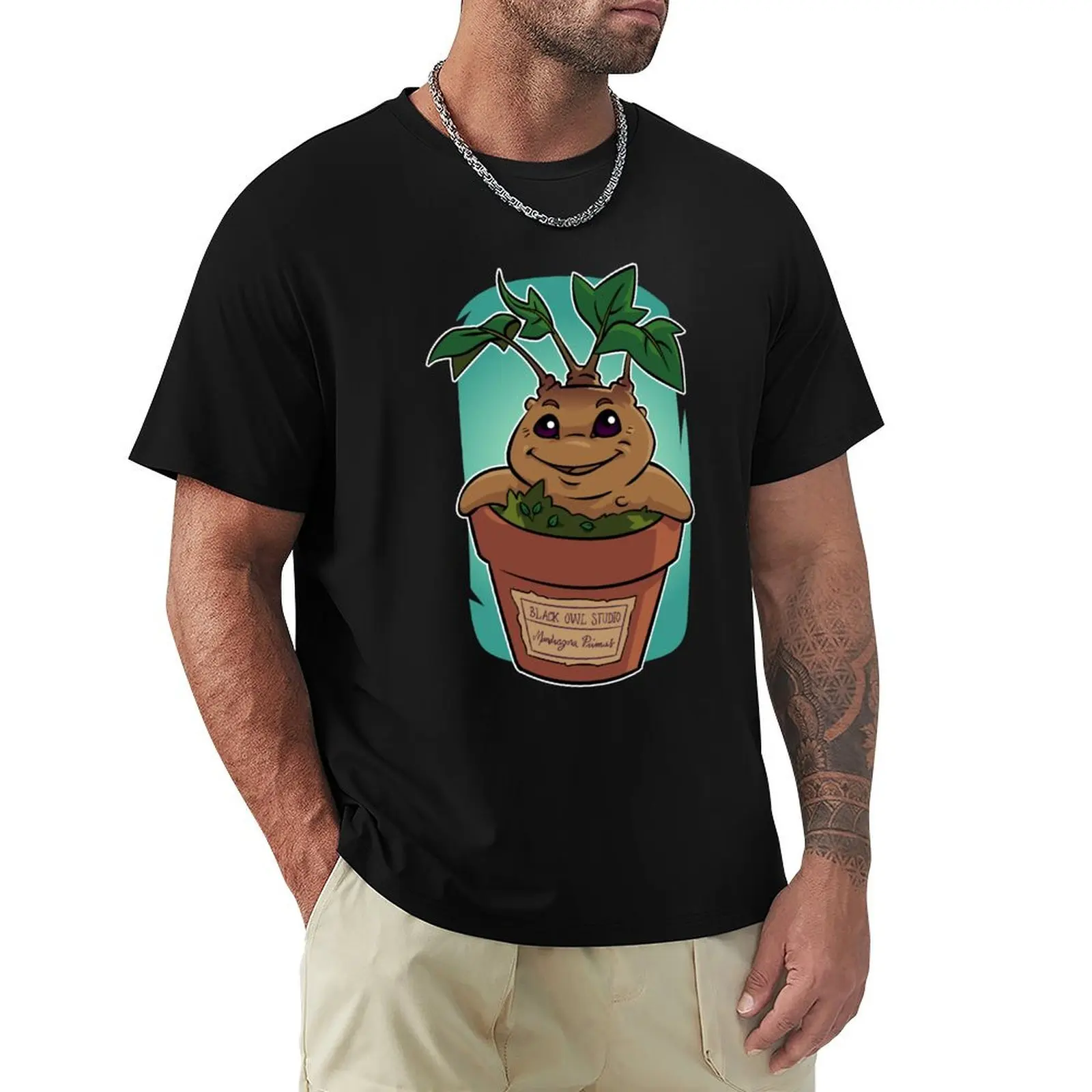 Mandragora Primus T-Shirt Basic Crew Neck Short Sleeve Top