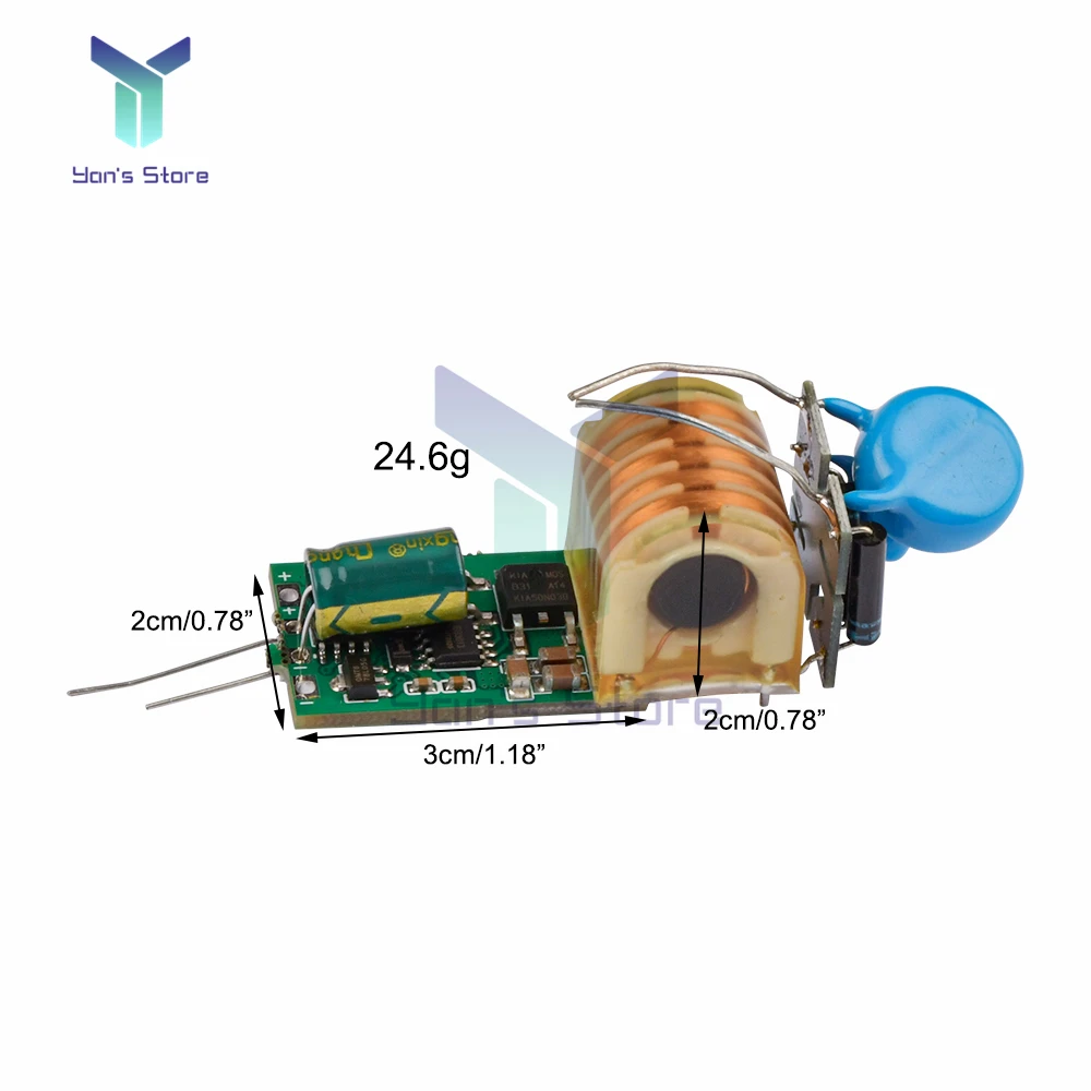 High Voltage Module No Burning For A Long Time 7.4V Boost 15kv Pulsed Arc Boost Coil Board High Voltage Pack Drive Board