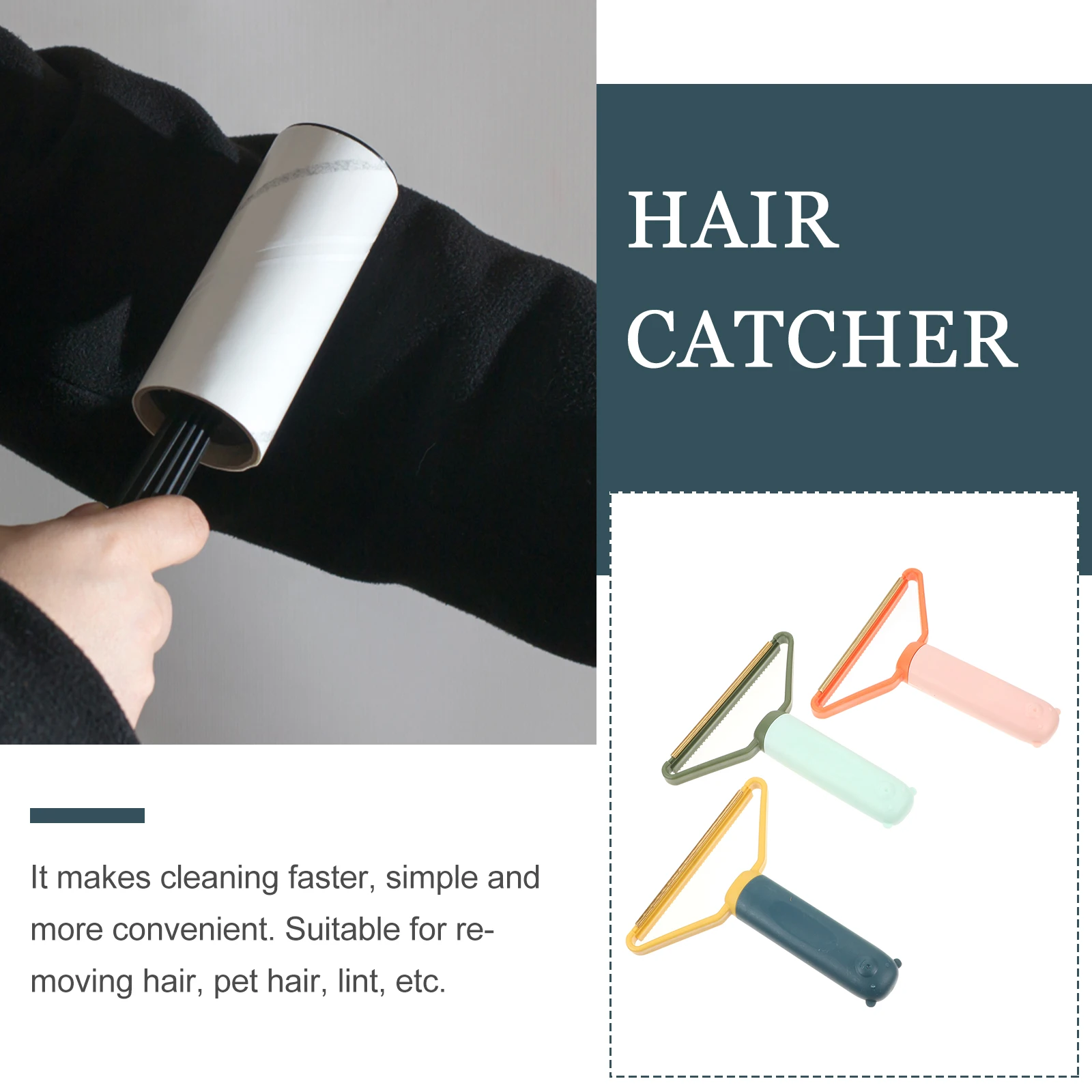 

3pcs Manual Hair Catcher Lint Remover Practical Lady Shaver Pet Coat Cleaner Travel Size Durable Material Easy Use