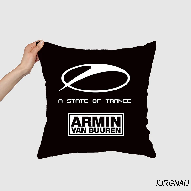 Funda de almohada Armin Van Buuren A State Of Trance, regalo para sofá, coche, cojines súper suaves, funda de almohada cuadrada, funda de almohada para silla 153