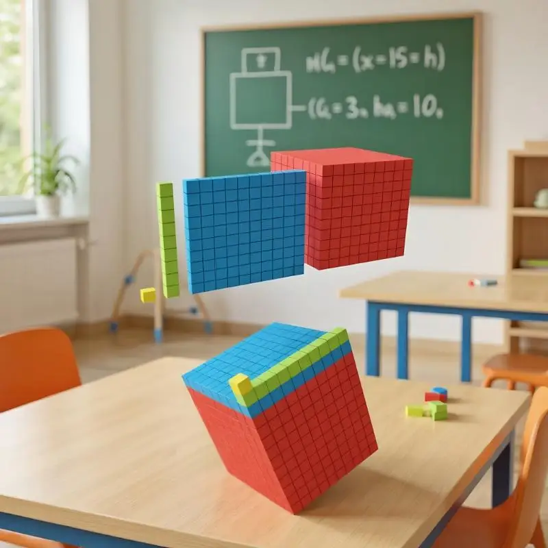 مجموعة مكعبات ألعاب الرياضيات متعددة الأغراض للأطفال للعد - عشرة آلاف قطعة #4