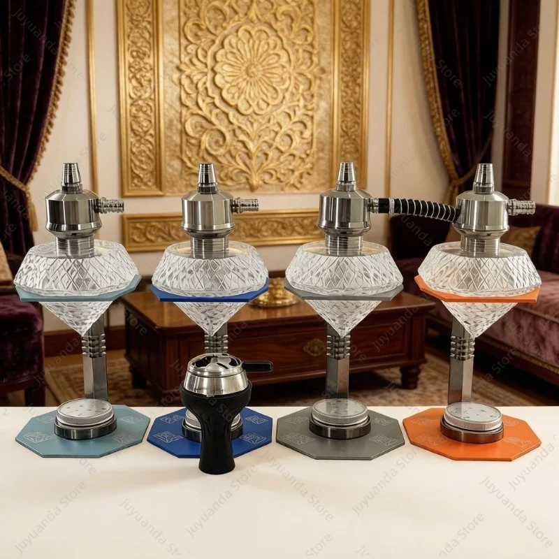 New Arabic Influencer Water Bottle with LED Single Tube for Bar KTV Smoking