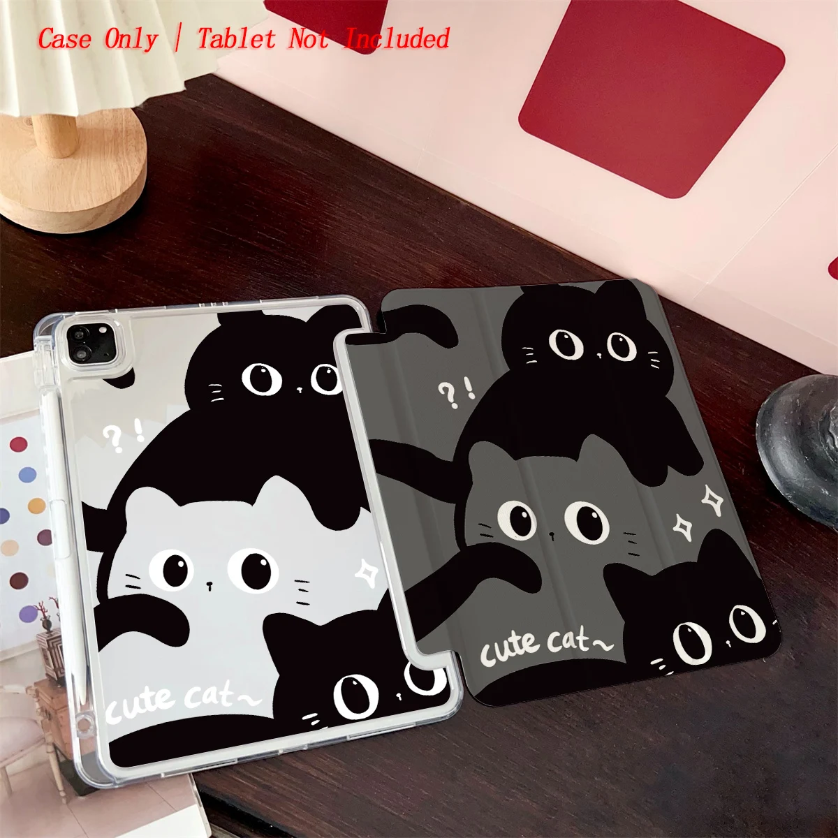 Slim Fit Premium TPU Tablet Cover, Shockproof Durable Lightweight Protective Case for iPad Samsung Huawei Honor Redmi Xiaomi