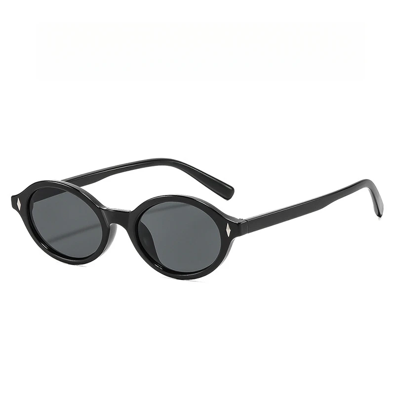 Oval fashion sunglasses for European and American men and women's daily play decorative glasses