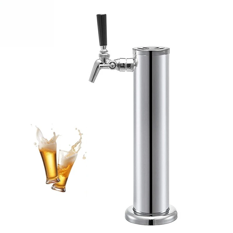 Beer tower, wine column complete set of adjustable faucet with drip tray single head, double head wine column