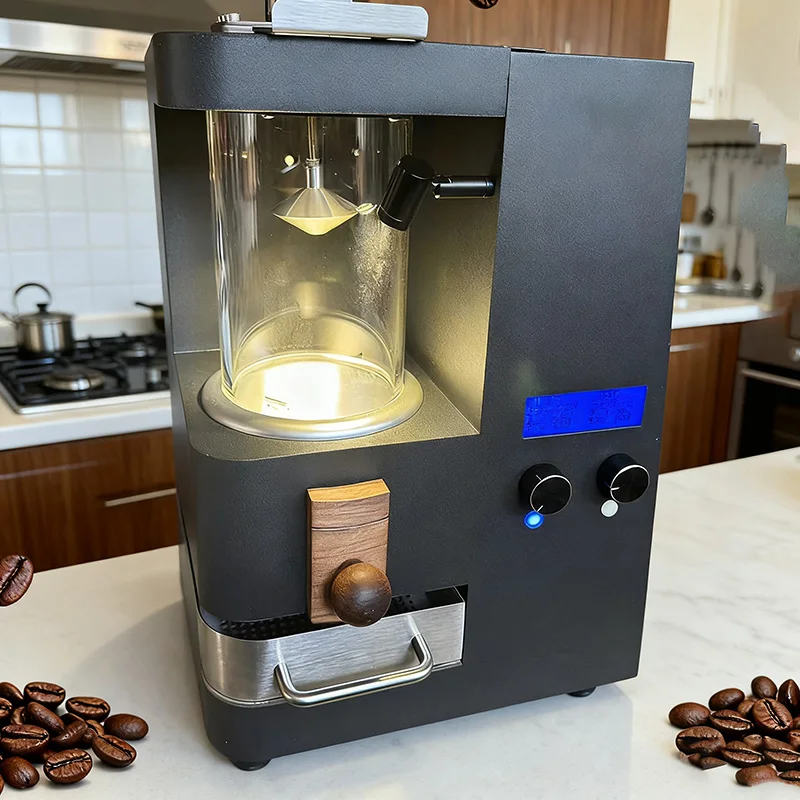 220V Electric Hot Air Coffee Bean Roaster Uniform Wind Heated Commerical Portable Roasting Bean Baking Machine PortableHome Use