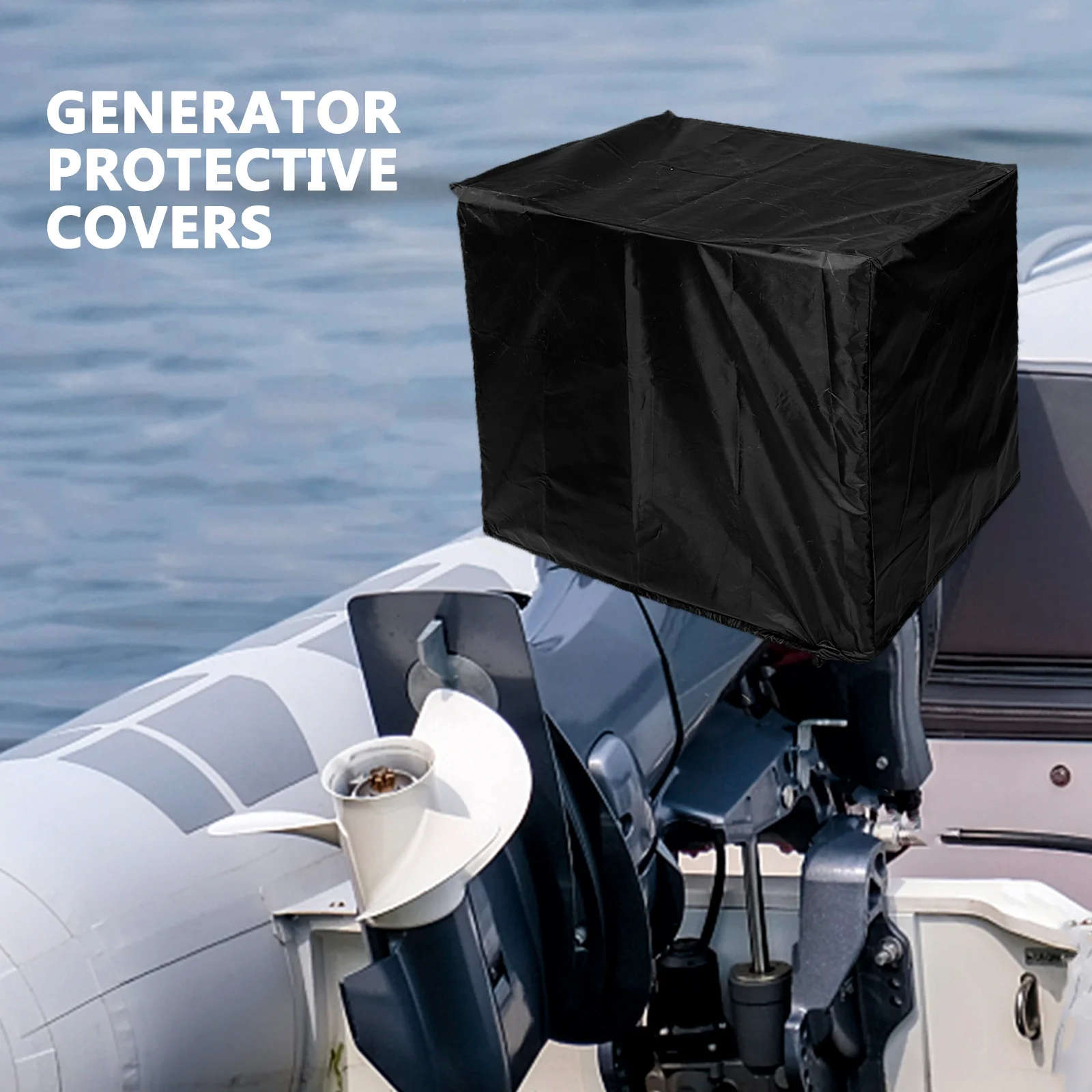 

Oxford Cloth Kayak Motor Cover Uv Proof Waterproof Foldable Sun Blocking Outboard Engine Protector Universal Fit 30-60Hp Kayak