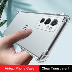 Transparent Soft Silicone Phone Case for 1+ Oneplus 9 Pro 9R T RT 9Pro 1+9 5G Airbag Shockproof Original Luxury Back Cover Funda