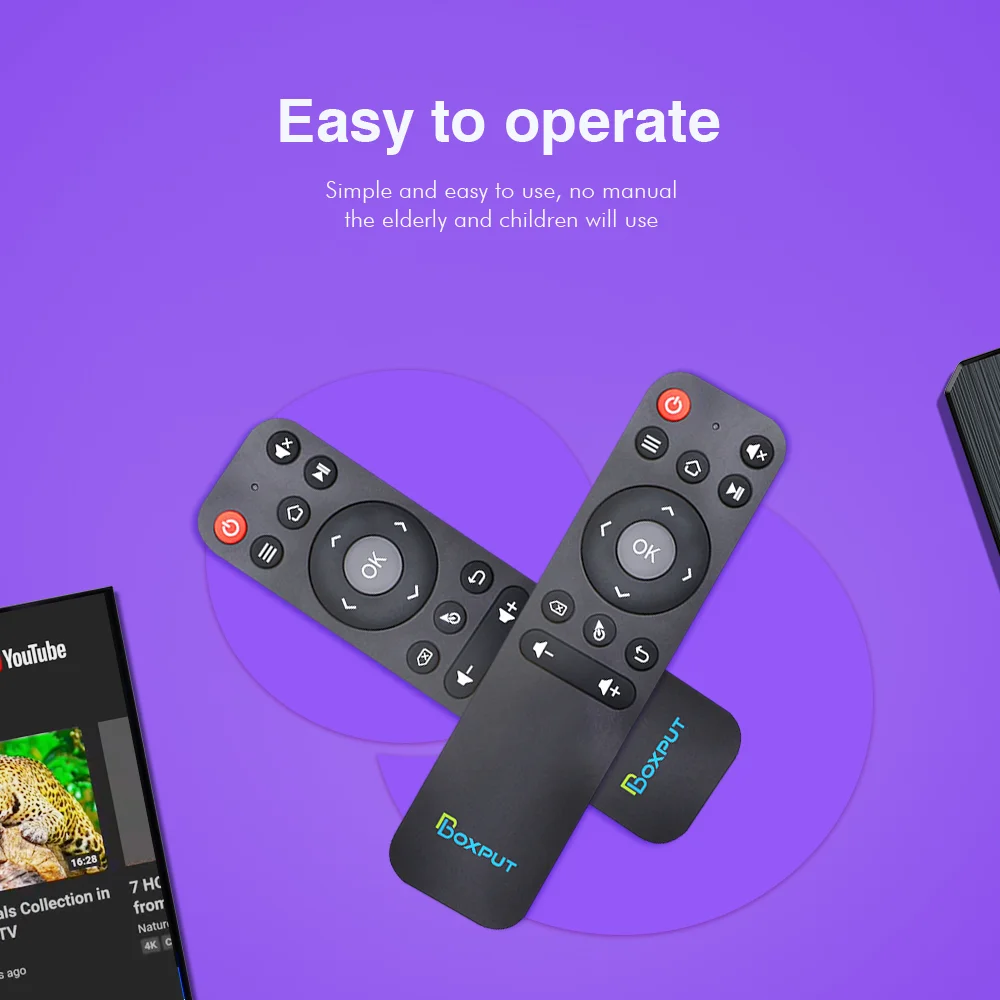 BPR1 BPR1S Plus 2.4G bezprzewodowy odbiornik USB TV, pudełko pilot zdalnego sterowania BLE 5.0 bezprzewodowa mysz dla Android smart TV opakowanie