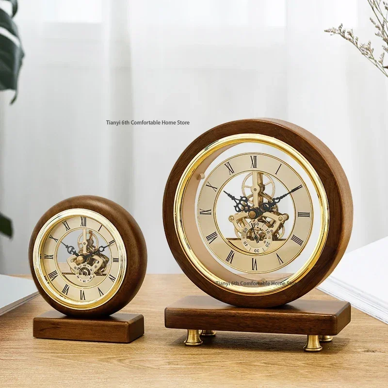 Metal Simple Design Desk Clocks Decorarion Electronic Living Room Decorarion Desk Clocks Silent Modern Home Decor Relógio LLTC
