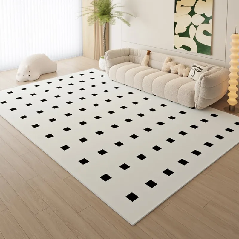 Double-layer Removable Washable Carpet for Living Room Simple Geometric Bedroom Bedisde Rug Home Sofa Coffee Table Mats Ковер