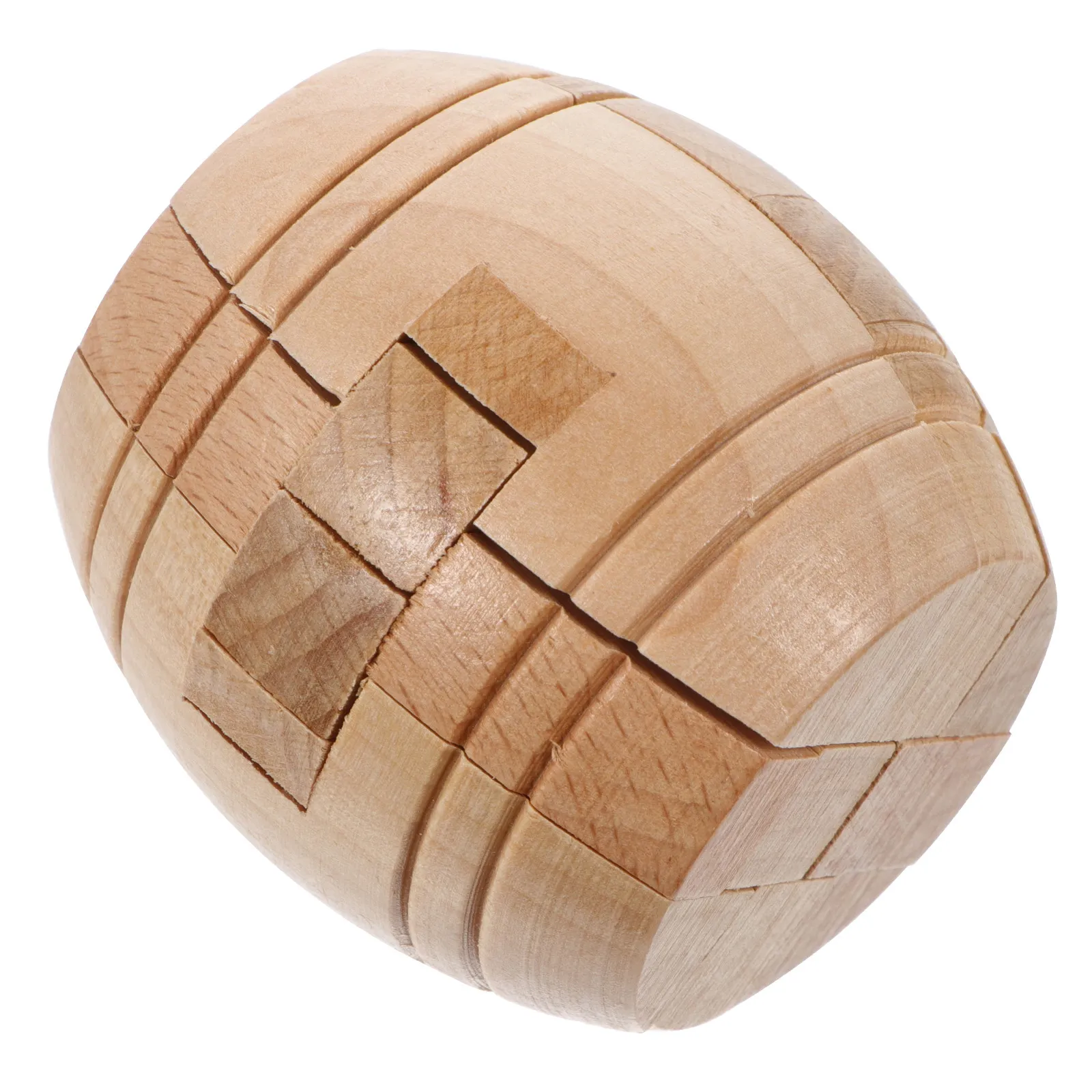 

1Pcs Wood Luban Lock Puzzle Teaser Stress Relief Intellectual Game for Kids Adults Wooden Ming Lock Hand-Eye