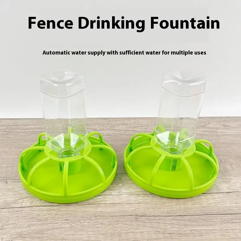 ~Poultry Thickened Feeder And Drinker Water Food Dispenser Automatic Chicken Birds Chick Waterer Feeding Rutin Chicken Trough
