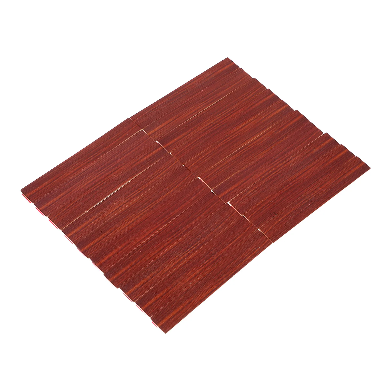 20 قطعة أرضيات خشبية لبيت الدمى بلاط ذاتي اللصق صغير بمقياس 1 12 سهل التركيب أرضية متينة للحبوب الواقعية للمصغرة