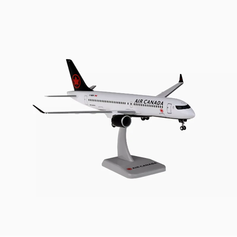 Modello di aereo in scala 1/200 in plastica assemblato Ali Hogan Air Canada Modalità unità aereo A220-300 Collezione di modelli C-GROV
