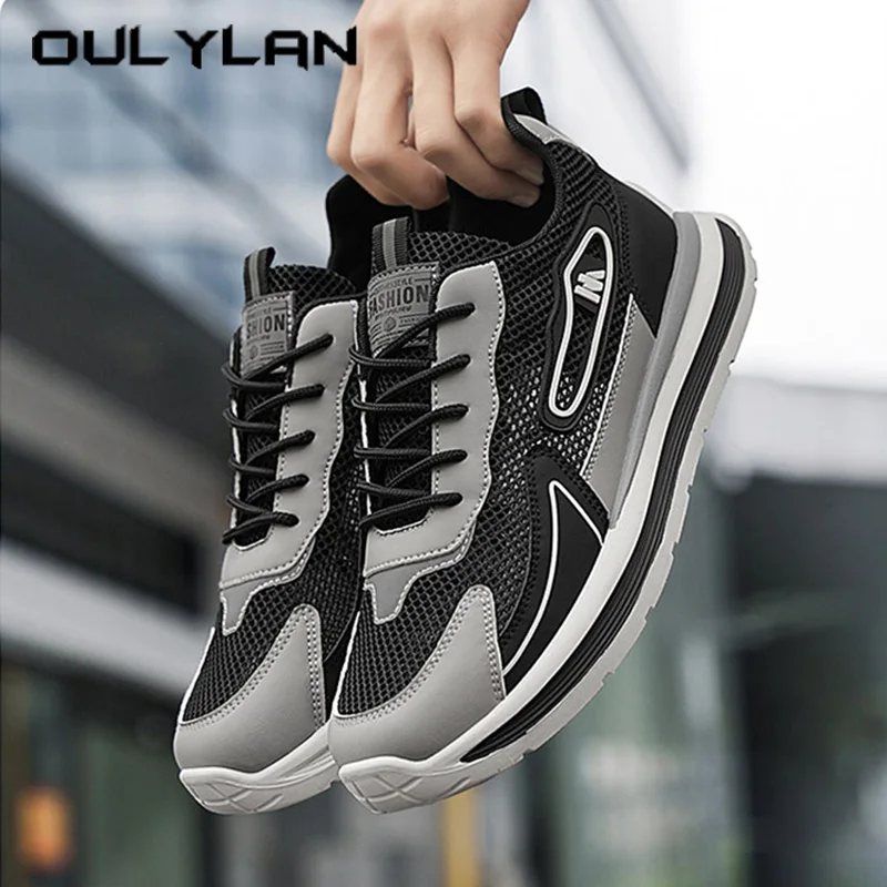 

Oulylan Comfort Wear-resistant Casual Running Shoes Male Chunky Sole Sports Footwear Summer Versatile Mesh Breathable Sneaker