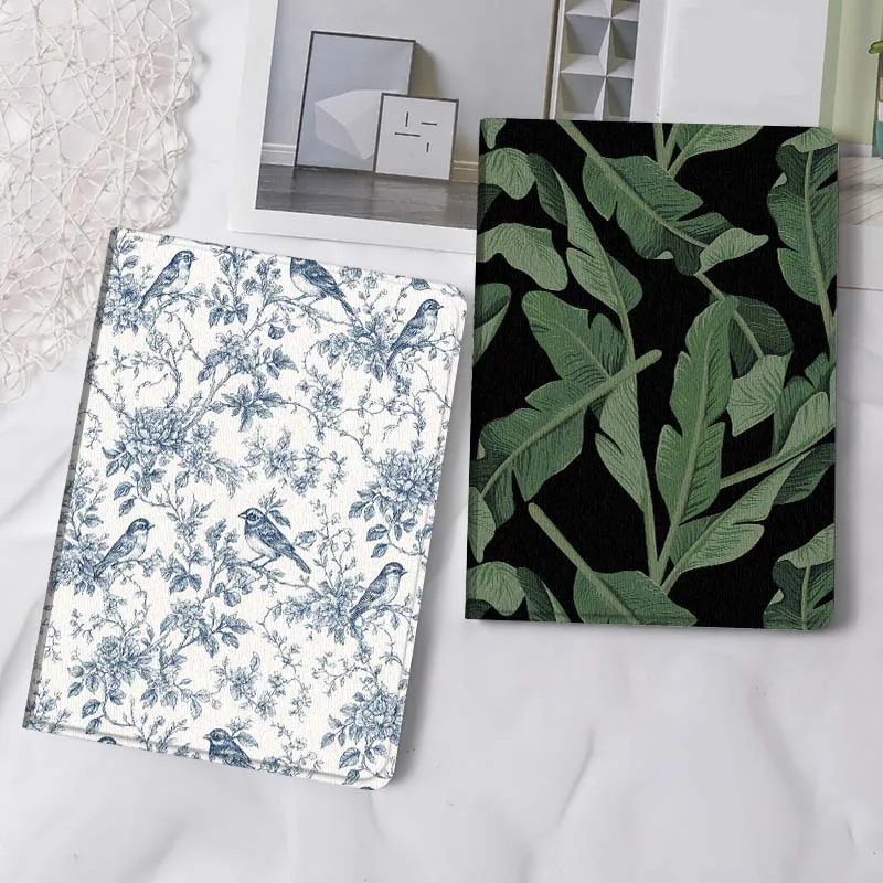 

Blue Bird Floral Pattern Gift Tablet Case For Samsung Tab Galaxy S6 S11 A A7 A8 A9 A11 10.1 10.4 10.5 Plus Lite