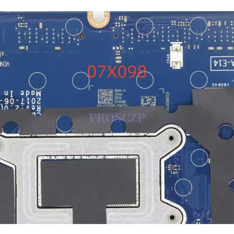 

For DELL Latitude E5480 5480 Mainboard With i5 i7 CPU CN-07W358 01R39G 02WXD6 07X098 0MP1YJ 0DTY10 Laptop Motherboard LA-E141P