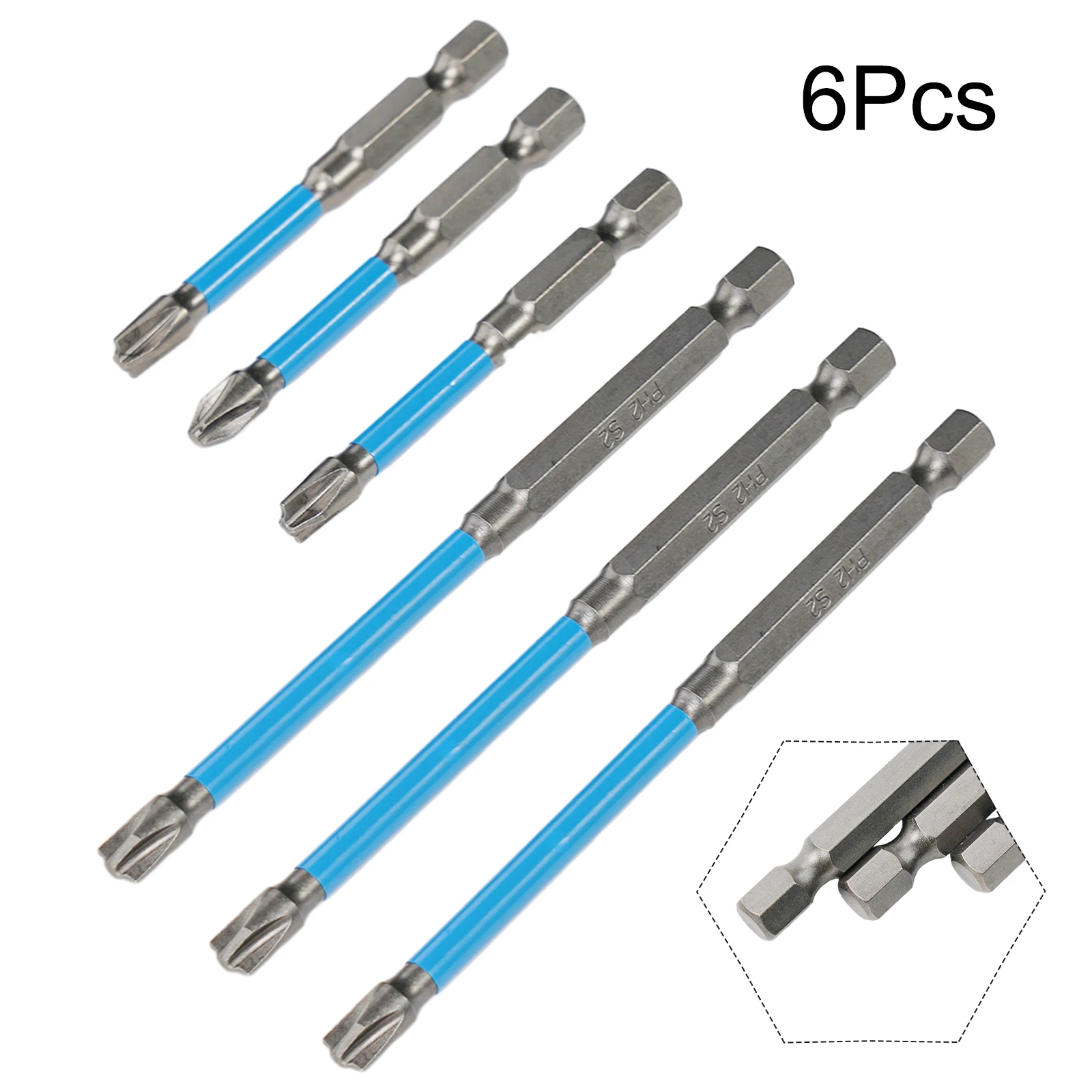 

Magnetic Screwdriver Screwdriver Bit FPH2 For Electrician Hand Tools Rust Proof Slotted 65mm/110mm For Socket Switch