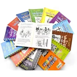 1-8/9-16/17-20 Diary of Wimpy Kid English Book Diary of Wimpy Kid Boxed Children's Fiction Books