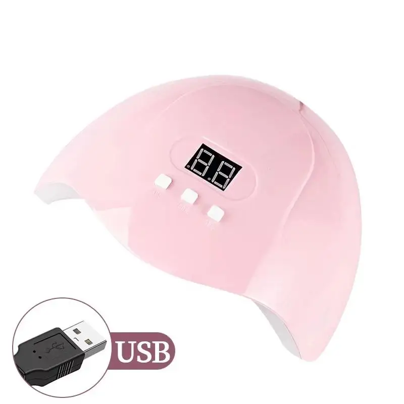 New 1Pcs Gel Polish Nail Dryer Curing Lamps Professional Gel Nail Lamp With 3 Timer Presets Auto Sensor For Manicure Home Salon