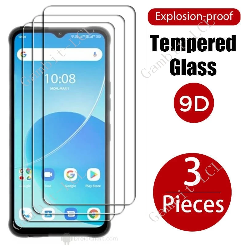 3PCS For UMIDIGI Bison Pro Tempered Glass Protective On UMIDIGIBisonPro BisonPro Land Rover 6.3