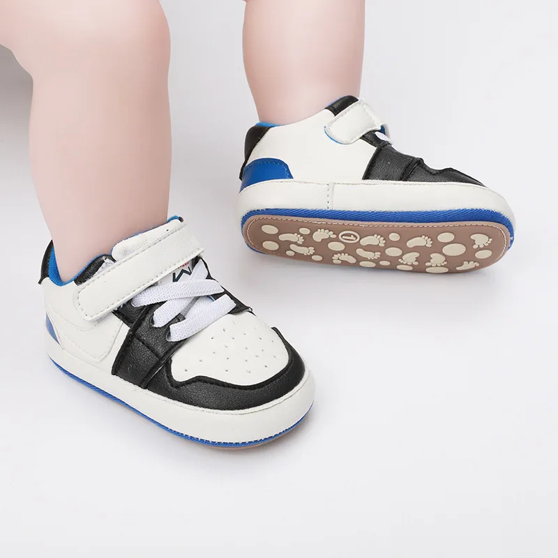 Chaussures décontractées en toile de coton pour bébés garçons, semelle souple, chaussures de marche pour nouveau-nés et tout-petits