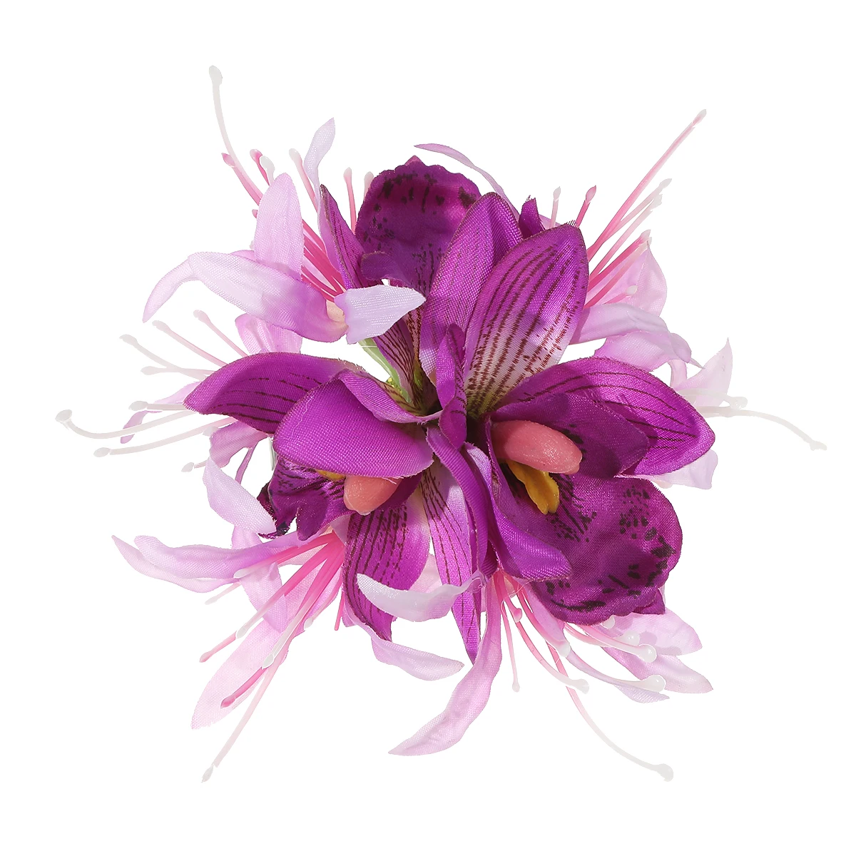 AWAYTR Lycoris Radiata Flower Hairpins Cute Floral Headwear Romantic Hair Accessories Girl Side Bangs Clip Sweet Hair Clips