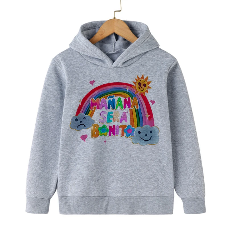 Hip Hop Manana Sera Bonito Karol G Bichot Kid Hoodies Children Sweatshirts Kids Clothes Hoodie Boys Girls Baby Tops Sweatshirt