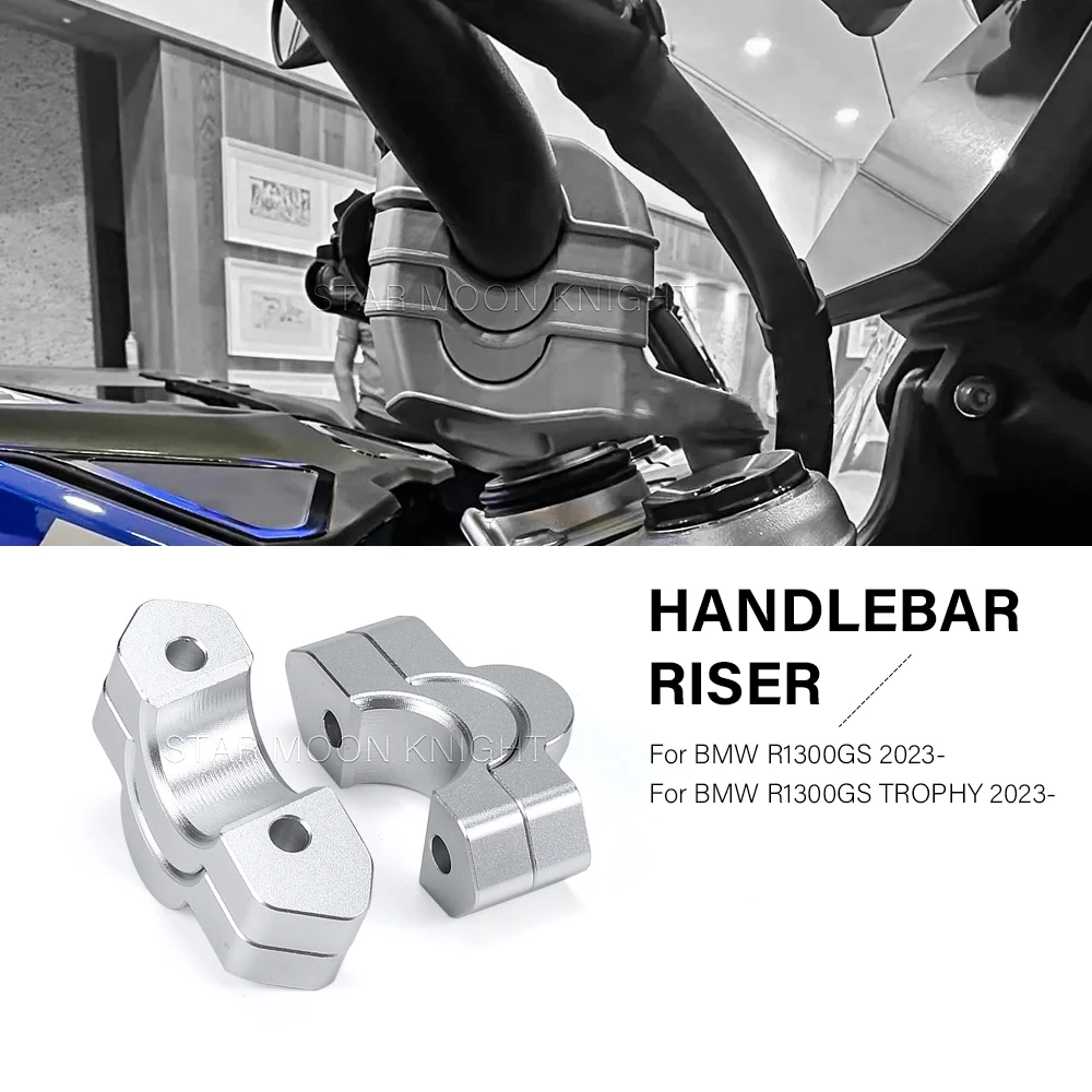 For BMW R 1300 GS Trophy R1300GS GS 1300 2023- Handlebar Risers Clamps Accessories Handle bar Height Increaser Extension